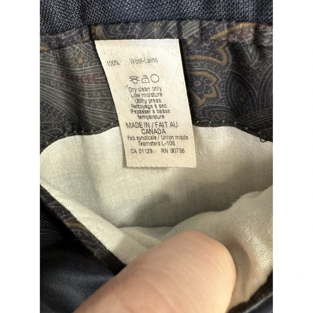 Lauren Ralph Lauren 42R 42x32 Blue‎ Glenn Check 100% Wool Mens Suit
